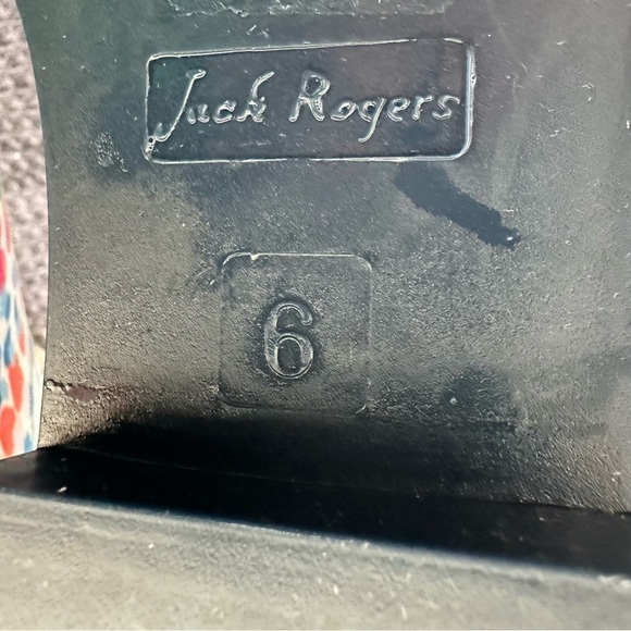 Jack Rogers Chelsea Style Weatherproof Romantic Colorful Feminine Booties Size 6 - Picture 5 of 11